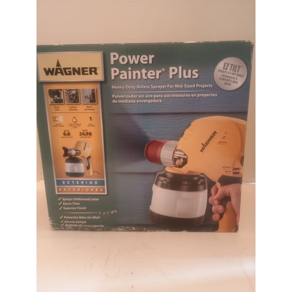 Wagner Power Painter Plus 0525140 EZ Tilt Airless Paint Sprayer Heavy Duty NIB